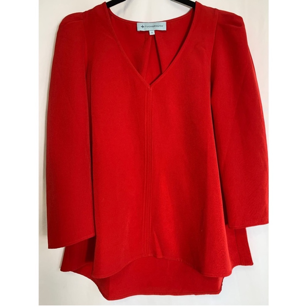 Tuckernuck Red V-Neck Top